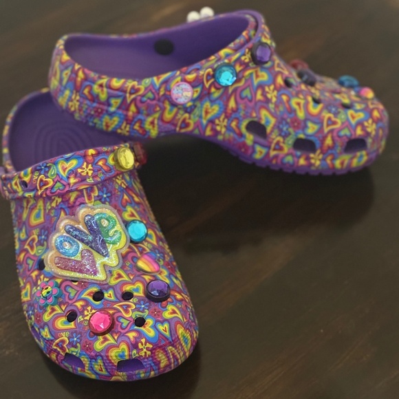 CROCS Shoes - 🌈💜 Lisa Frank–style Crocs – Women’s Size 7 💜🌈